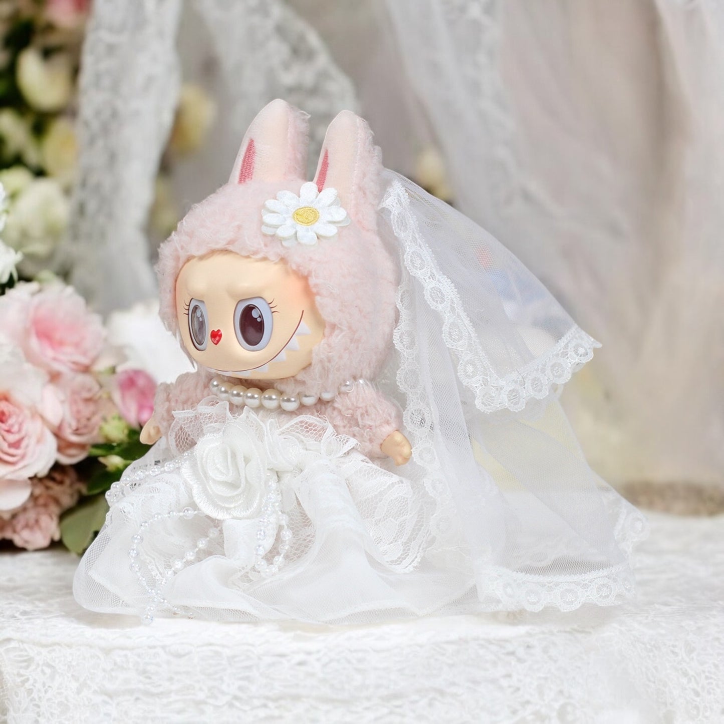 Take your Labubu doll on an adventure with this bride and groom hoodie outfit! Handmade for versions 1 to 3, it ships worldwide with fast delivery. (Labubu figure not included) Go bold, dare to dress up with Labubu! Labubu Outfit bride and groom Hoodie Style - Handmand Doll Outfit