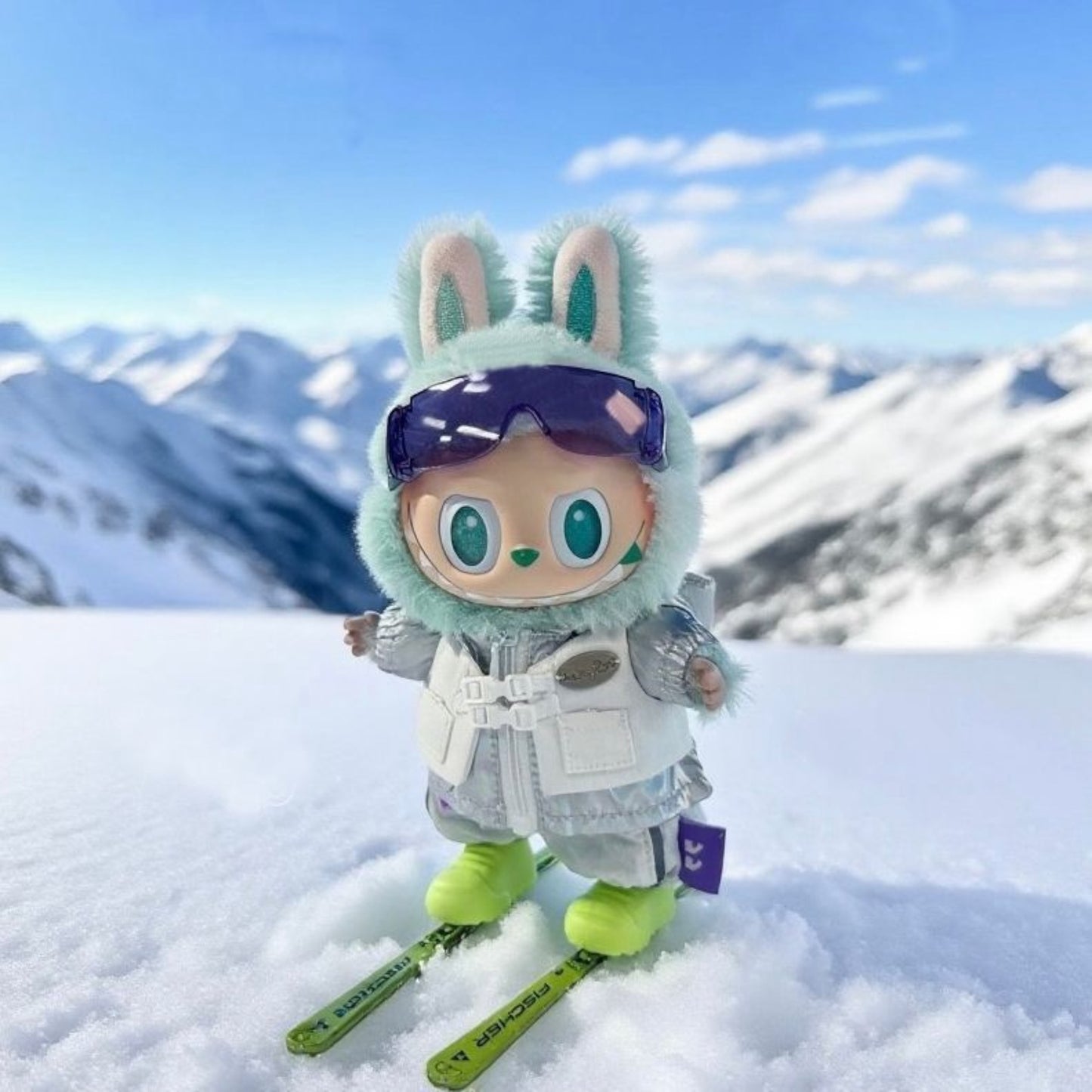 Alpine Ski Squad costum style - Handmand Labubu Doll Outfit