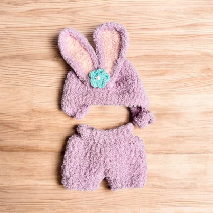 Transform your Labubu doll into the cutest bunny with this StellaLou Bunny costume outfit! Featuring the iconic purple rabbit from Duffy and Friends, this handmand outfit fits Labubu versions 1, 2, and 3. Ship worldwide with fast shipping. (Labubu figure not included.), StellaLou Bunny costume style - Handmand Labubu Doll Outfit
