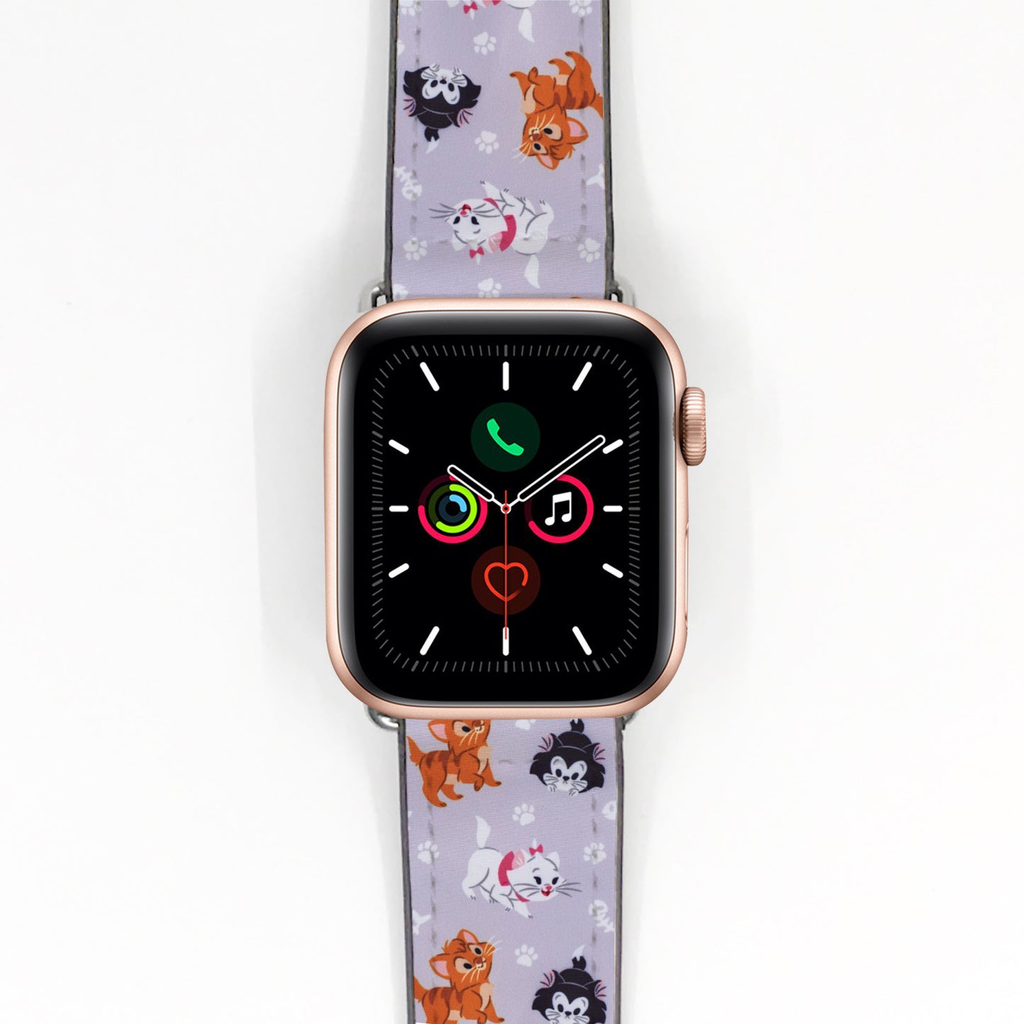 Disney The Aristocats "Marie & Co." Hybrid Leather & Silicone Apple Watch Band - 1043