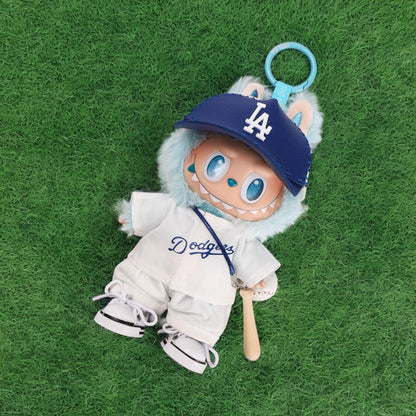 Dodgers Outfit Set Costome - Handmand Outfit, fit for 17mm Labubu Doll