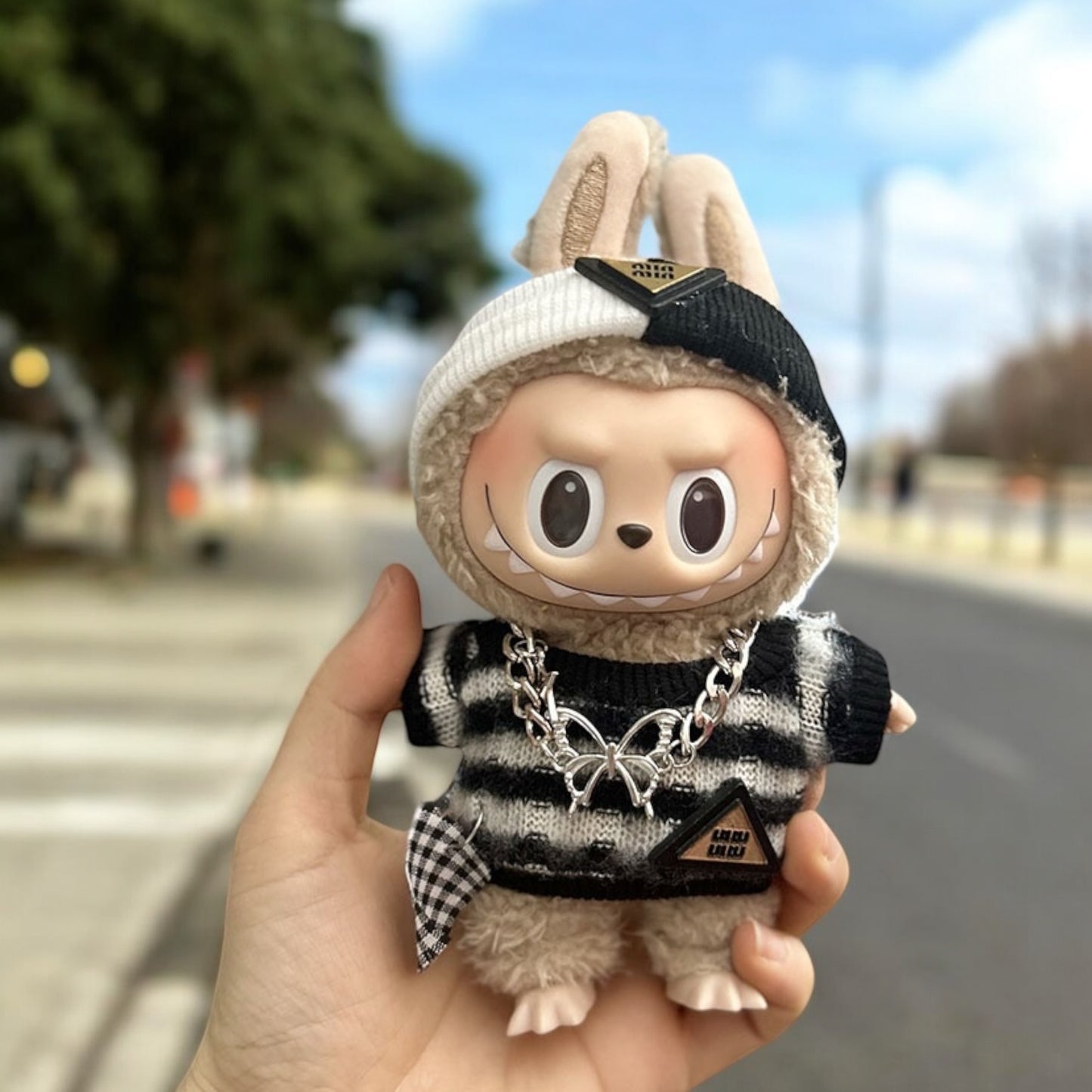 Handmand Labubu Trendy Streetwear Outfits