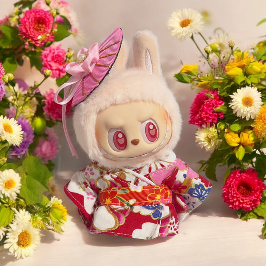 Handmand Labubu Japanese Kimono Sweetheart Style Outfit