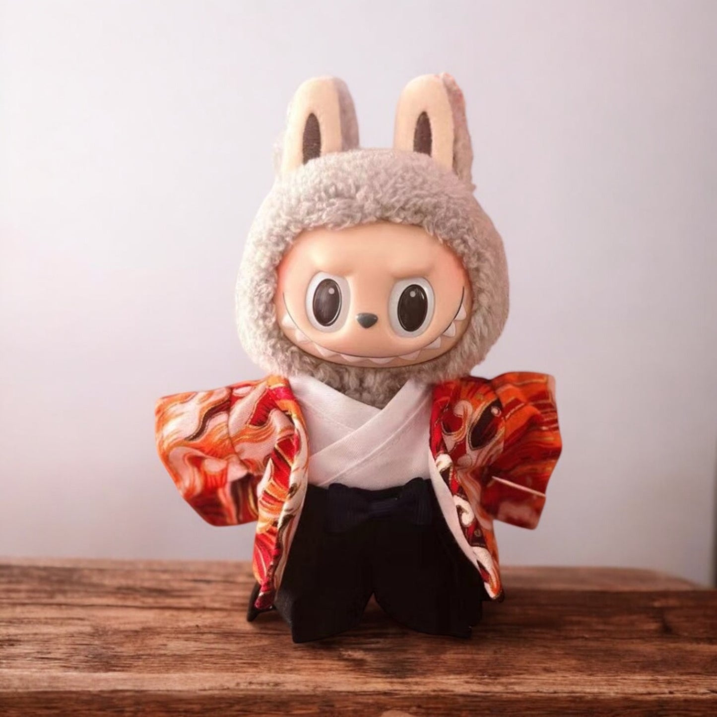 Handmand Japanese Men Kimono Sweetheart Style Outfit, fits for 17cm Labubu doll