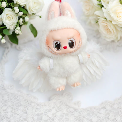 Elevate your Labubu doll's look with these handmade Angel Wings! Compatible with version 1, 2, and 3 of the Labubu outfit, you can now bring your doll's fantasies to life. Fast shipping available for worldwide orders. (Labubu figure not included).
